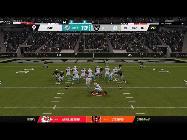 EA Sports Madden 23| Dolphins Vs Raiders #gamingcommunity #raiders #dolphins #jaylenwaddle #defense