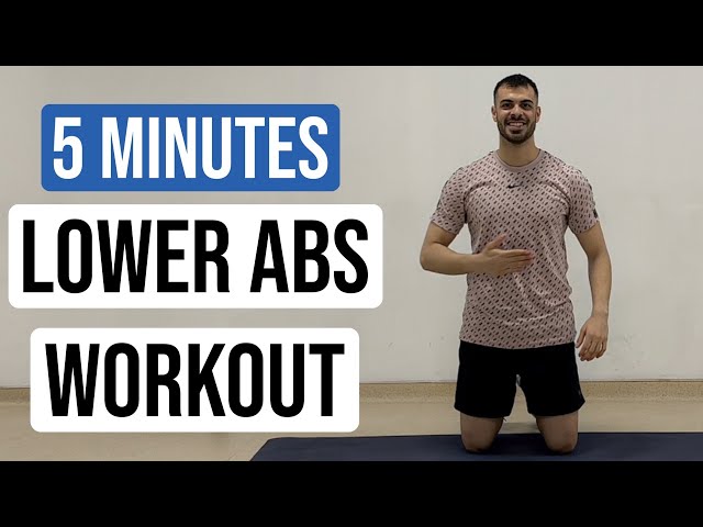 5 MINUTES Lower Abs Workout - At Home