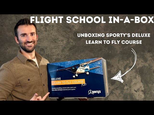 Unboxing Sporty's Deluxe Learn To Fly Bundle (Ground School for Private Pilots)