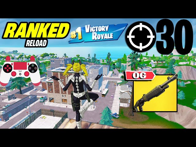 30 Elimination Solos "UNREAL Ranked RELOAD” Gameplay Wins (Fortnite Chapter 6 PS4 Controller)