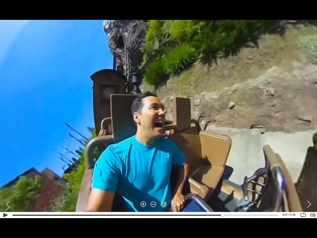 Ride Roller Coaster Expedition Everest in 360° video at Disney's Animal Kingdom