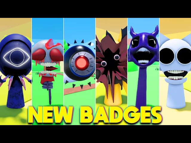 How to Get 13 NEW Badge Morphs in 3D Sprunki RP - ROBLOX