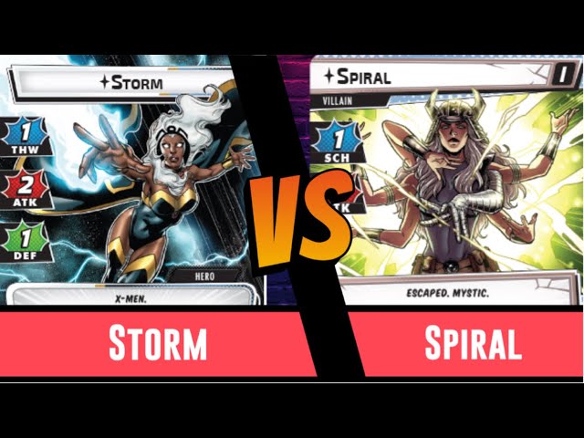 Marvel Champions | Storm | Vs Spiral | True Solo | Leadership | Mojo Mania | Deck Building