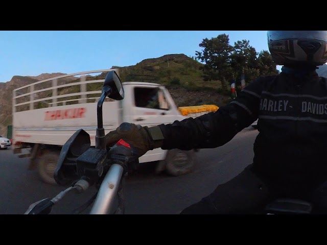 Timelapse En Route to Jispa, Himachal Pradesh - Day 3 of Mumbai Ladakh Ride on Hero Xpulse