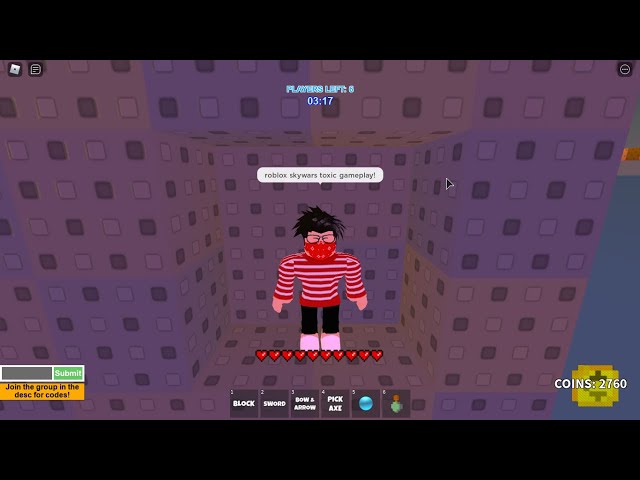 roblox skywars gameplay in a toxic server! (roblox skywars gameplay with toxic people)