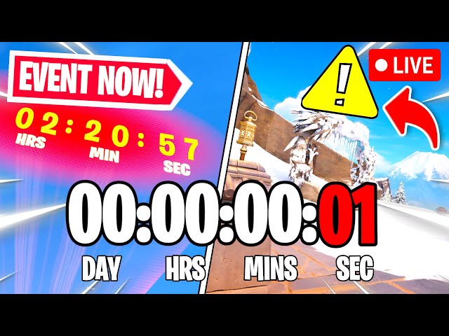 FORTNITE EVENT COUNTDOWN LIVE🔴 24/7 & In-game Event Right Now!