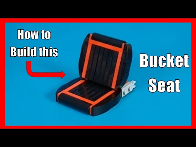 How to build a car bucket seat out of LEGO bricks