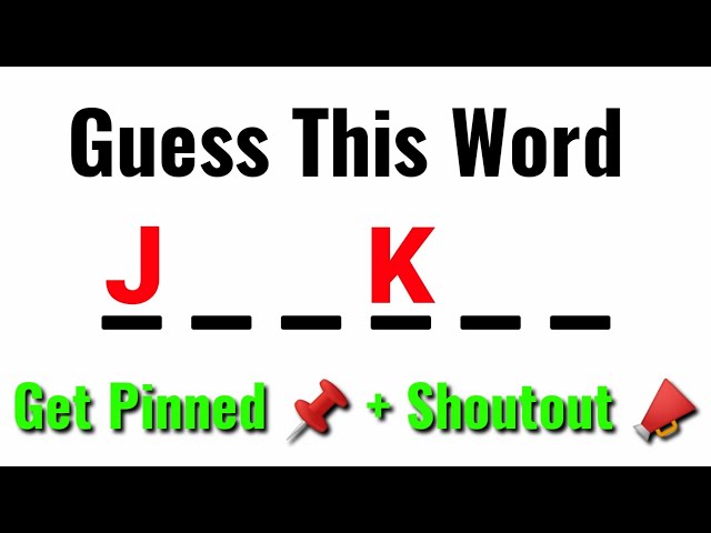 Guess the word and get pinned 📌 + shoutout 📣 | #shorts #guesstheword