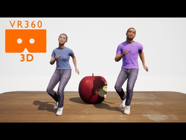 3D VR 360 - Miniature Virtual Humans - 4k Metahuman