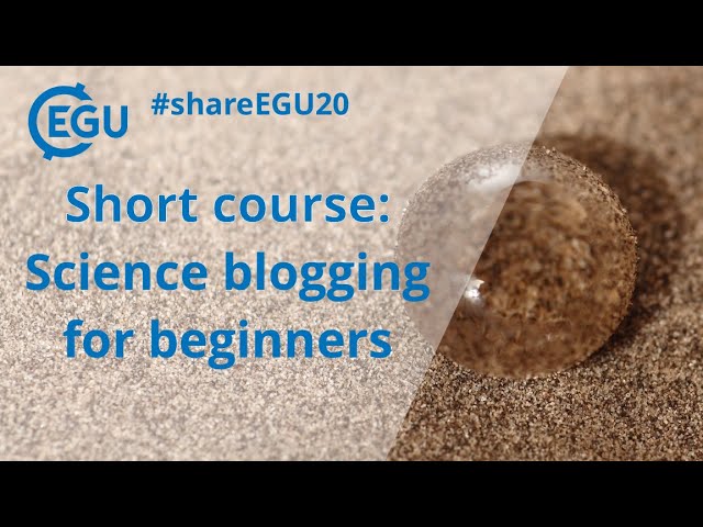 #shareEGU20: Science blogging for beginners