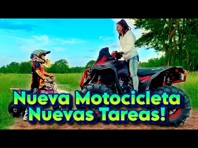 Den completa tareas en Moto! | Nueva Motocicleta Para Niños!