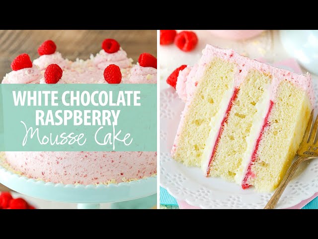 White Chocolate Raspberry Mousse Cake