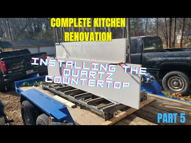 Complete Kitchen Renovation Part 5: Installing the Quartz Countertops