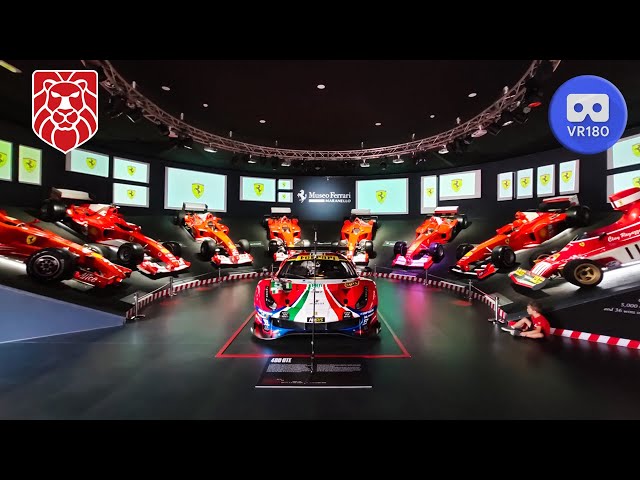 Join us for a tour of Museo Ferrari - see all important cars [180VR]