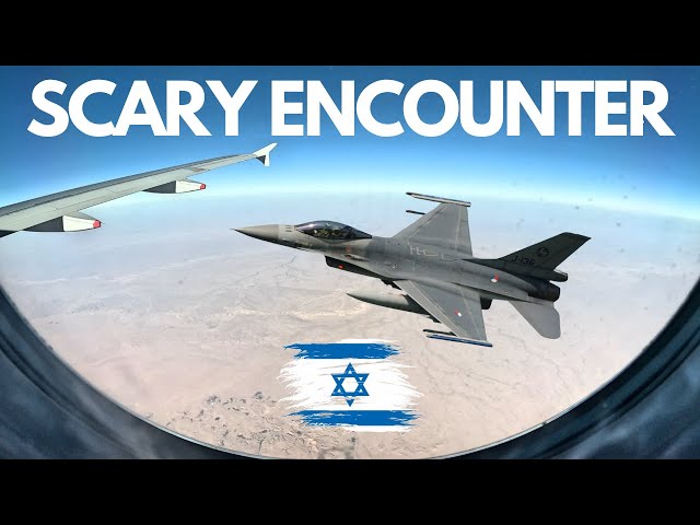 Fighter Jet Encounters & Brutal Security - Flying to Israel during a War!