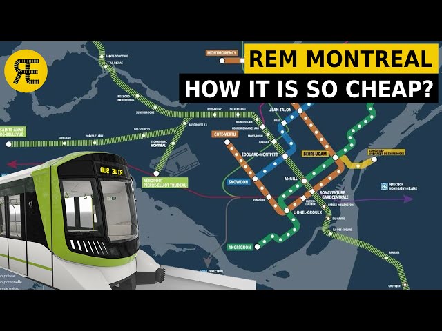 Why Did This Mega-Project Cost So Little? | Montreal's REM Explained