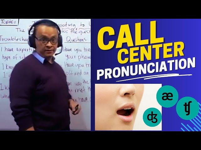 Pronunciation for Call Centers • Video Class  tʃ  dʒ •