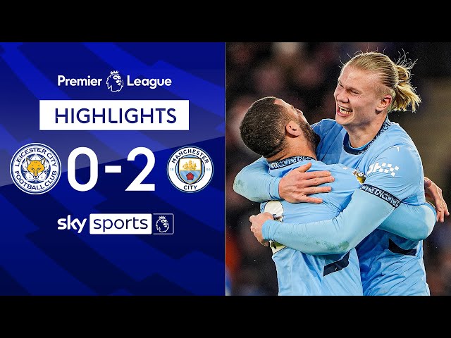 Haaland nets as City back to winning ways! | Leicester 0-2 Man City | Premier League Highlights