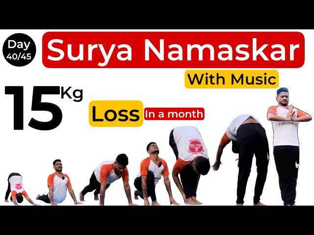 STEP BY STEP SURYA NAMASKAR FOR BEGINNERS TO ADVANCE WITH MUSIC || Manmohan Yogi ||#suryanamaskar