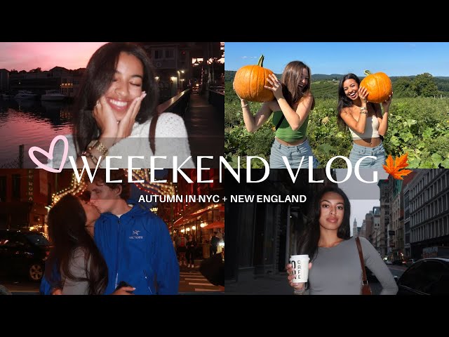 WEEKEND VLOG ♡ pumpkin picking, nyc, first day of autumn