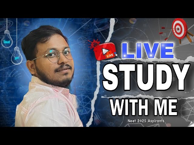 Study With Me Live 📚| Live Study with Neet Aspirant in Winter 16°C ☃️🧑‍🏫| NEET-JEE-UPSC-SSC-BOARD