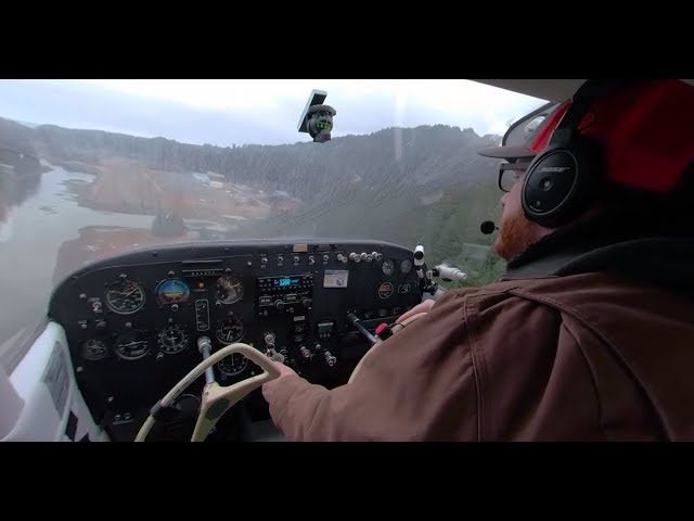 How to Fly in 360/VR: ACTUAL Short Field Landing in Alaska + Forward Slip, CFIT avoidance