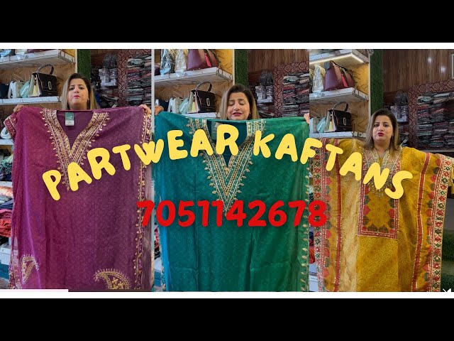 Partywear kaftan ghar baithe mangwao||stylish this wedding season😍😍||vibrant colour🥰🥰