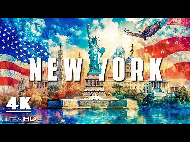 New York 4K HDR – The Land of Freedom and Dazzling Lights with Relaxing Music