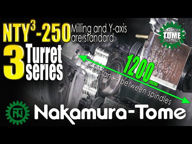 Nakamura Tome 2 Spindle 3 Turret 3 Y-axis NTY3-250