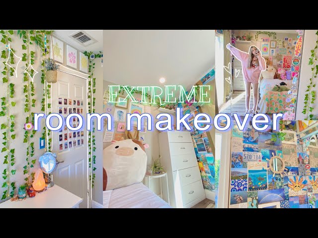 EXTREME ROOM TRANSFORMATION!! tiktok/danish pastel inspired *aesthetic*