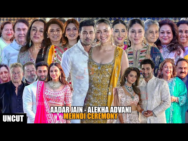 UNEDITED - Aadar Jain and Alekha Advani | Mehndi Ceremony | Ranbir, Alia, Kareena, Kapoor Family