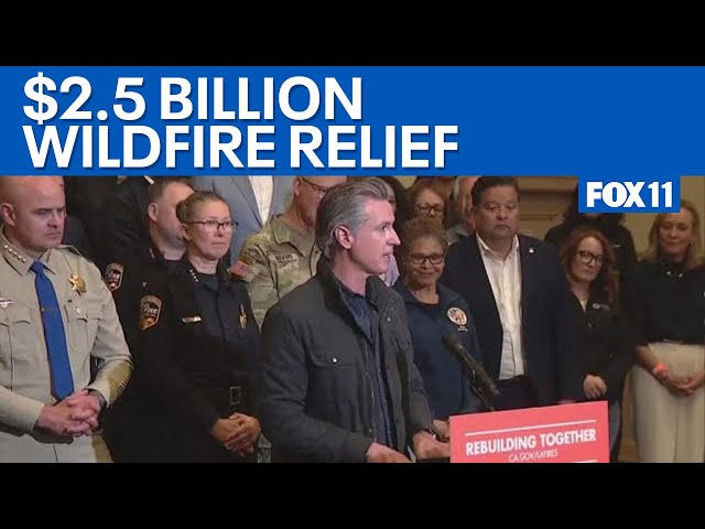 Newsom signs $2.5 billion LA wildfire relief package