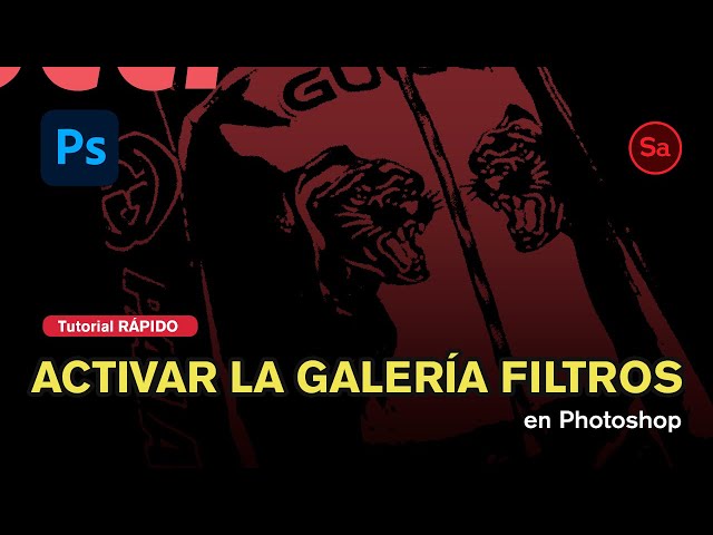 🤔  GALERIA DE FILTROS no funciona en Photoshop