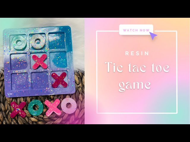 Resin tic tac toe game/ resin mold