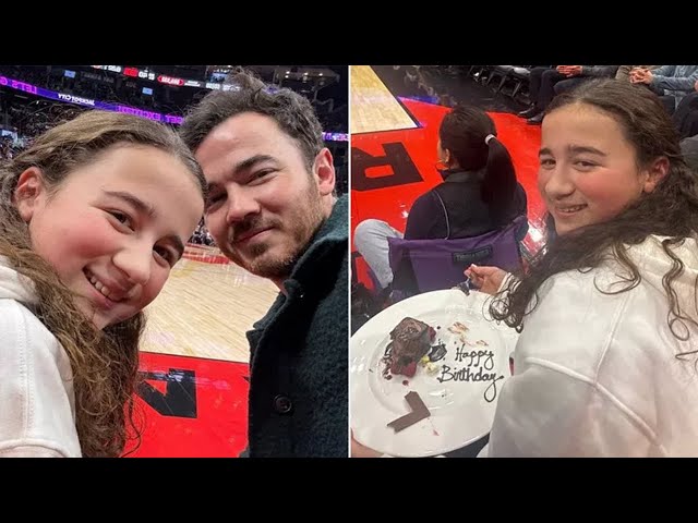 Kevin Jonas' Daughter Alena Is His Double During Sweet 11th Birthday Outing at NBA Game