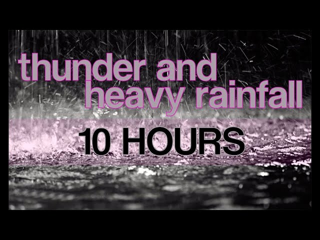 Rain Sounds for Sleeping  Fall Asleep in Under 6 Minutes   Heavy Rain & Thunders