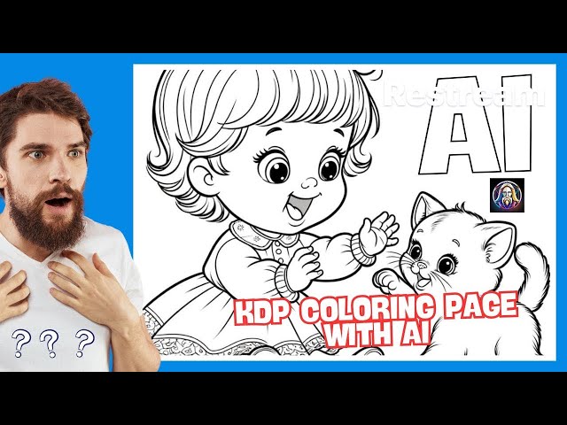 How to make a Coloring Book FAST with AI - Amazon KDP Tutorial with ChatGPT, Midjourney AI and Canva