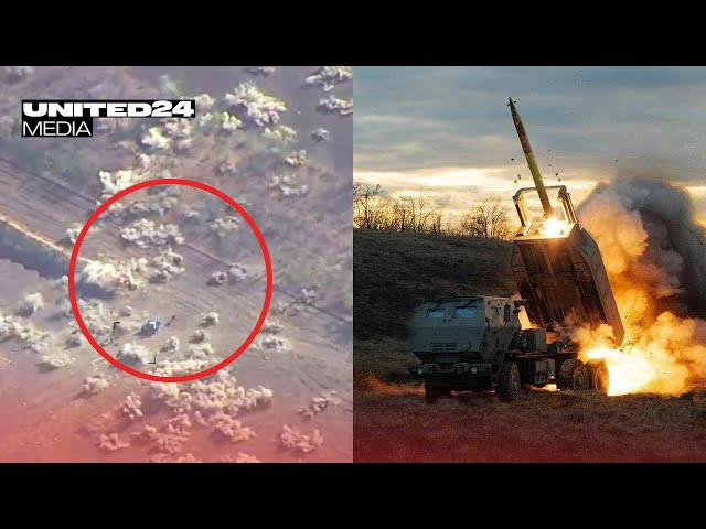 HIMARS Destroys a Huge Russian Convoy! Rare Footage of the Most Spectacular & Effective Strikes