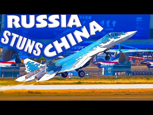 Russia's Su 57 COBRA STUNS China Air Show with Insane Maneuvers!