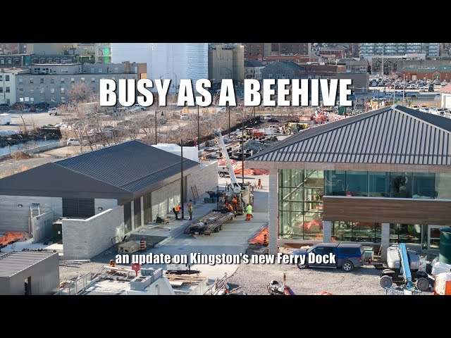 Busy as a Beehive - an update on the new ferry dock in Kingston, Ontario 4K