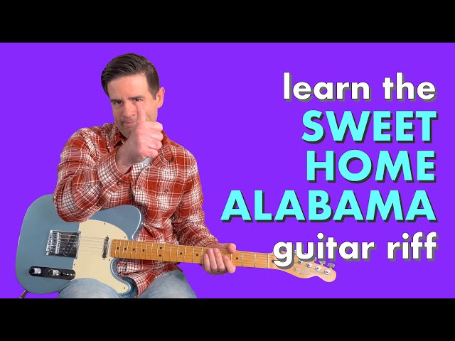 Sweet Home Alabama Guitar Riff | Easy Tutorial