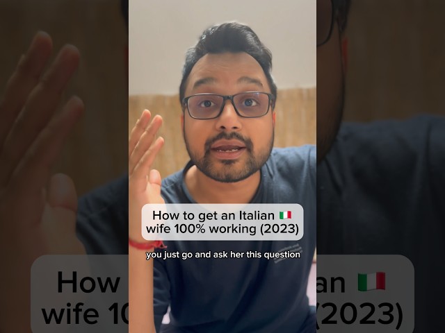 How to get an Italian 🇮🇹 wife #indian #italian #comedy