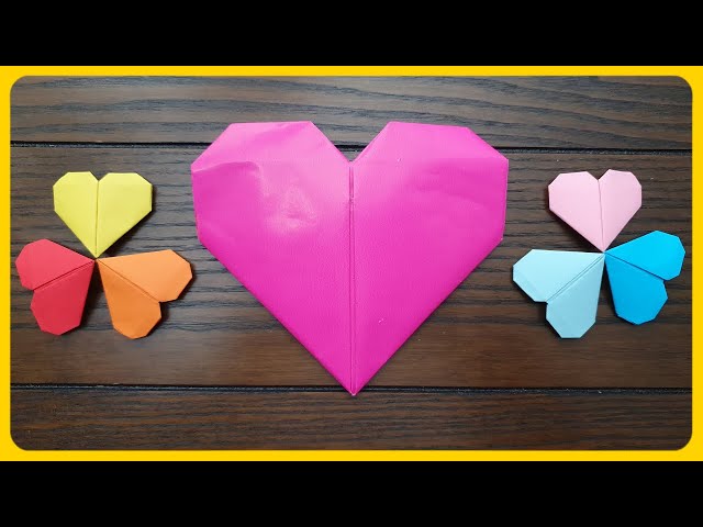 How To Make a Heart Shape With Paper | Easy Simple Origami | #origami #papercraft #diy