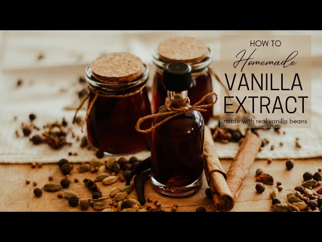 How to make Homemade Vanilla Extract from scratch (only 2 ingredients!)