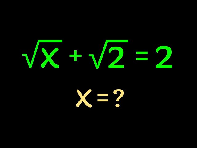 Solving a 'Stanford' University entrance exam | x=?