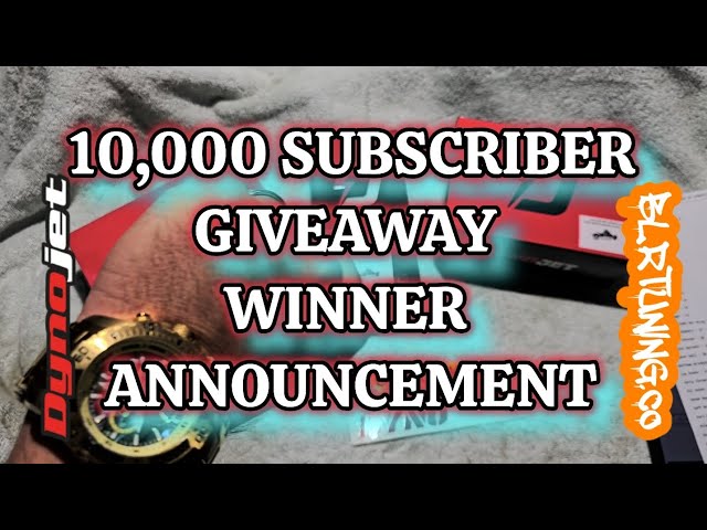 10,000 SUBSCRIBER GIVEAWAY WINNER ANNOUNCEMENT VIDEO