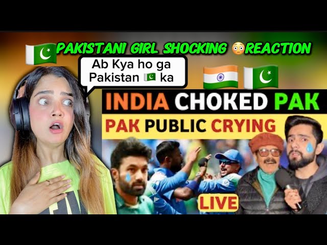 LIVE🔴 INDIA VS PAK MATCH, PAK PUBLIC CRYING, 241 ALL OUT, LATEST MATCH UPDATE INDIA VS PAK LATEST