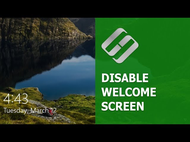 How to Disable or Modify Welcome Screen or Lock Screen in Windows 10, 8 or 7 🖥️🖼️