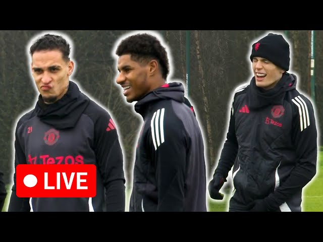 🔴 LIVE | Manchester United train ahead of Rangers UEFA Europa League clash