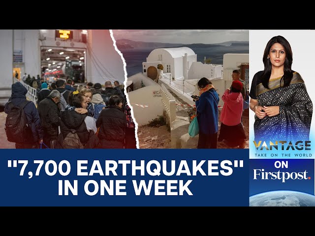 Santorini's Seismic Crisis: Mass Exodus Amid Thousands of Earthquakes | Vantage | Palki Sharma |N18G